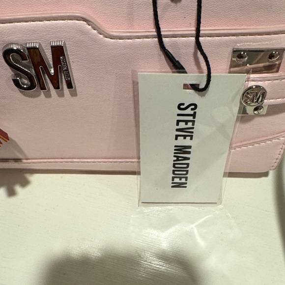 Steve Madden Pink Crossbody Bag with Red Charms - Picture 8 of 8